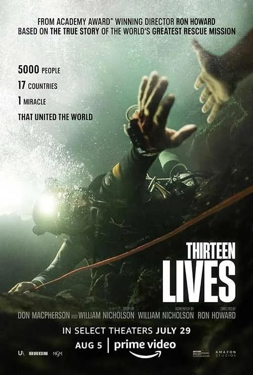 Filme Thirteen Lives em catálogo VOD IPTV